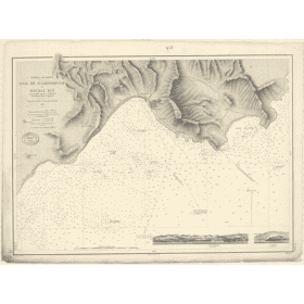 Reproduction carte marine ancienne Shom - 2886 - ANTILLES, TABAGO (île), SCARBOROUGH (Baie), ROCKLY BAY - Atlantique,AN