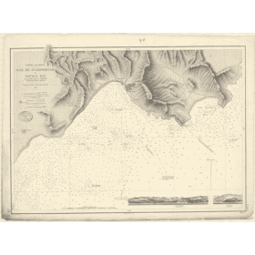 Reproduction carte marine ancienne - 2886 - ANTILLES, TABAGO (île), SCARBOROUGH (Baie), ROCKLY BAY - ATLANTIQUE, ANTILLES (Mer)
