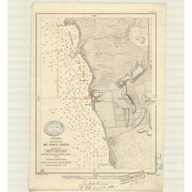 Carte marine ancienne - 3124 - ANTILLES, PORT LOUIS (Mouillage) - GUADELOUPE - ATLANTIQUE, ANTILLES (Mer) - (1872 - 1890)