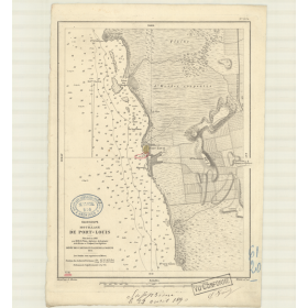 Reproduction carte marine ancienne - 3124 - ANTILLES, PORT LOUIS (Mouillage) - GUADELOUPE - ATLANTIQUE, ANTILLES (Mer) - (1872 -