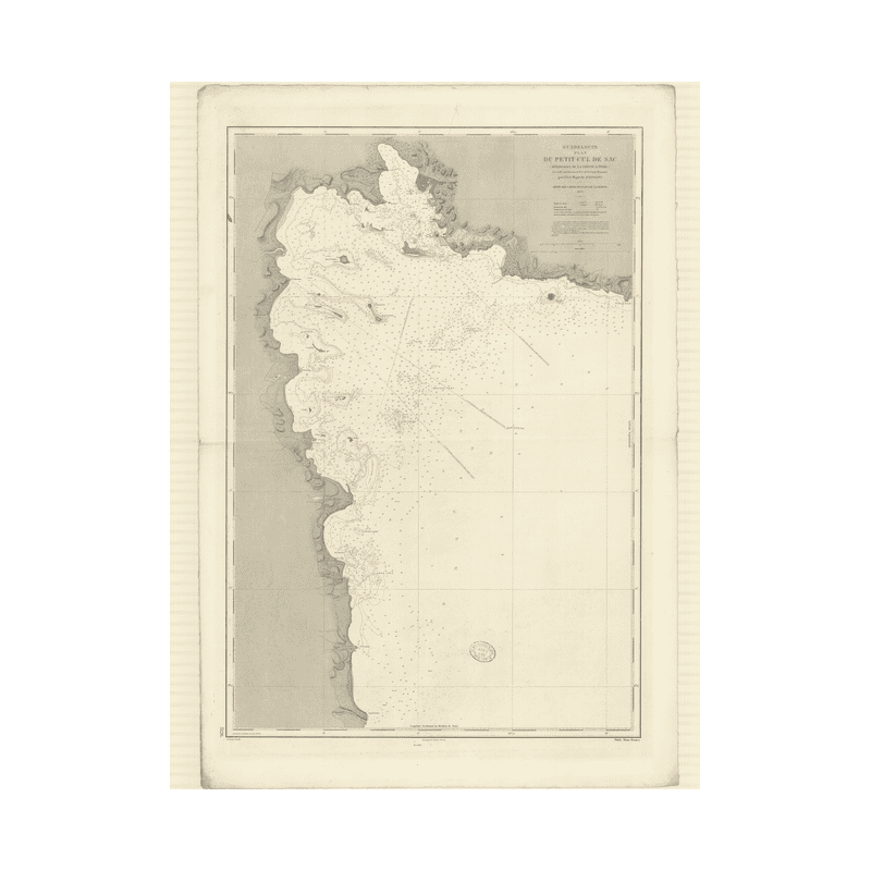 Reproduction carte marine ancienne - 3126 - ANTILLES, POINTE-A-PITRE (Abords), PETIT CUL DE SAC - GUADELOUPE - ATLANTIQUE, ANTIL