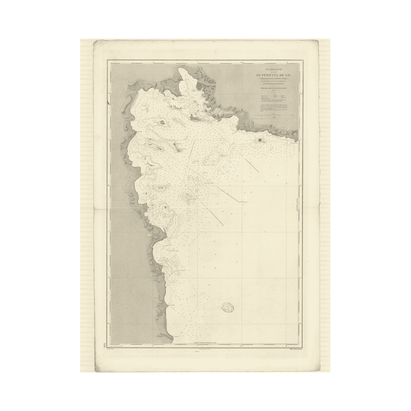 Carte marine ancienne - 3126 - ANTILLES, POINTE-A-PITRE (Abords), PETIT CUL DE SAC - GUADELOUPE - ATLANTIQUE, ANTILLES (Mer) - (