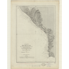 Reproduction carte marine ancienne - 3127 - ANTILLES, BASSE TERRE (Mouillage) - GUADELOUPE - ATLANTIQUE, ANTILLES (Mer) - (1872