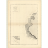 Reproduction carte marine ancienne - 3128 - ANTILLES, MARIE GALANTE (île) - GUADELOUPE - ATLANTIQUE, ANTILLES (Mer) - (1872 - ?)