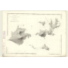 Reproduction carte marine ancienne - 3129 - ANTILLES, SAINTES (îles) - GUADELOUPE - ATLANTIQUE, ANTILLES (Mer) - (1872 - 1987)