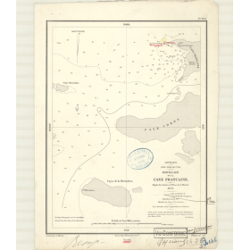 Reproduction carte marine ancienne - 3146 - ANTILLES, FRANCAISE (Caye) - CUBA (Côte Nord) - ATLANTIQUE, ANTILLES (Mer) - (1872 -