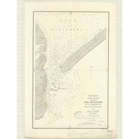 Reproduction carte marine ancienne Shom - 3150 - MATAGORDA (Baie), CAVALLO (Passe) - ETATS-UNIS (Côte Sud) - Atlantique