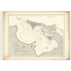 Reproduction carte marine ancienne Shom - 3151 - ANTILLES, SAN JUAN (Port) - pUERTO RICO,PORTO RICO - Atlantique,ANTILLE