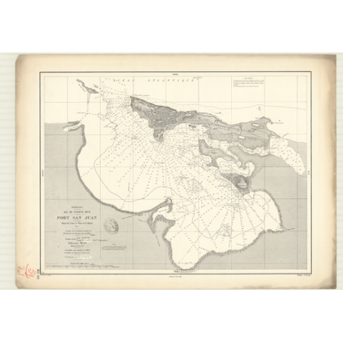 Reproduction of old nautical chart - 3151 - ANTILLES, SAN JUAN (Port) - PUERTO RICO, PORTO RICO - ATLANTIQUE, ANTILLES (Mer) - (