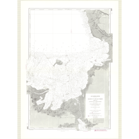 Reproduction carte marine ancienne - 3287 - ANTILLES, GRAND CUL-DE-SAC MARIN (Partie Est), PORT, LOUIS, GRANGER (Pointe) - GUADE