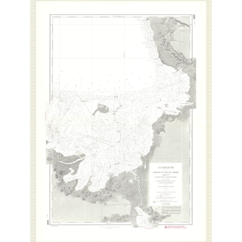 Reproduction carte marine ancienne - 3287 - ANTILLES, GRAND CUL-DE-SAC MARIN (Partie Est), PORT, LOUIS, GRANGER (Pointe) - GUADE Reproduction carte marine ancienne - 3287 - ANTILLES, GRAND CUL-DE-SAC MARIN (Partie Est), PORT, LOUIS, GRANGER (Pointe) - GUADE