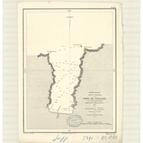 Reproduction carte marine ancienne - 3291 - TURIAMO (Port) - VENEZUELA - ATLANTIQUE, AMERIQUE DU SUD (Côte Nord), ANTILLES (Mer)
