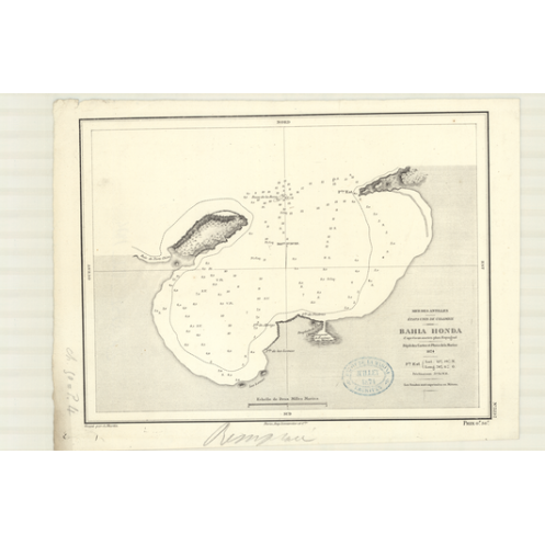 Reproduction carte marine ancienne Shom - 3292 - BAHIA HONDA - COLOMBIE - Atlantique,AMERIQUE de SUD (Côte Nord),ANTILL