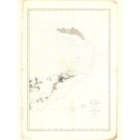 Reproduction carte marine ancienne - 3300 - ANTILLES - VIERGES (îles) - ATLANTIQUE, ANTILLES (Mer) - (1874 - 1986)