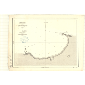 Carte marine ancienne - 3303 - UNARE (Anse) - VENEZUELA - ATLANTIQUE, AMERIQUE DU SUD (Côte Nord), ANTILLES (Mer) - (1874 - 1892