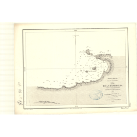 Reproduction carte marine ancienne - 3305 - ESMERALDA (Anse) - VENEZUELA - ATLANTIQUE, AMERIQUE DU SUD (Côte Nord), ANTILLES (Me