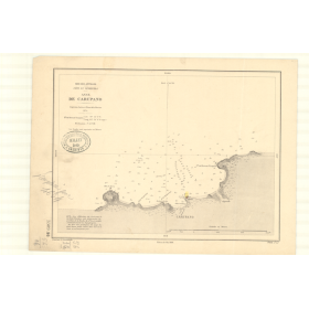 Carte marine ancienne - 3309 - CARUPANO (Anse) - VENEZUELA - ATLANTIQUE, AMERIQUE DU SUD (Côte Nord), ANTILLES (Mer) - (1874 - 1