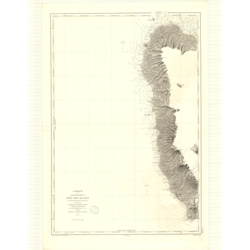 Reproduction carte marine ancienne - 3418 - ANTILLES, VIEUX FORT (Pointe), ALLEGRE (Pointe) - GUADELOUPE - ATLANTIQUE, ANTILLES Reproduction carte marine ancienne - 3418 - ANTILLES, VIEUX FORT (Pointe), ALLEGRE (Pointe) - GUADELOUPE - ATLANTIQUE, ANTILLES
