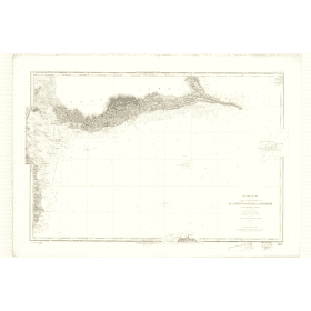 Reproduction carte marine ancienne - 3419 - ANTILLES, POINTE, A, PITRE, DESIRADE - GUADELOUPE - ATLANTIQUE, ANTILLES (Mer) - (18