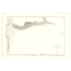 Carte marine ancienne - 3419 - ANTILLES, pOINTE, A, pITRE, d'SIRADE - GUADELOUPE - Atlantique, ANTILLES