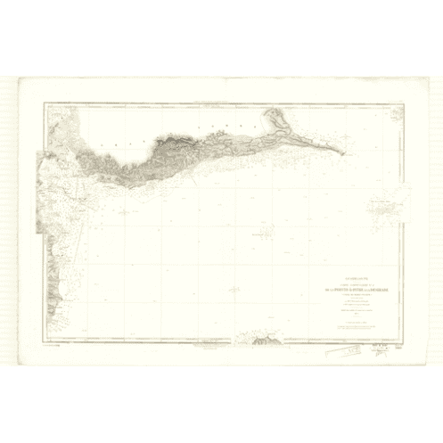 Reproduction carte marine ancienne Shom - 3419 - ANTILLES, pOINTE, A, pITRE, d'SIRADE - GUADELOUPE - Atlantique,ANTILLES