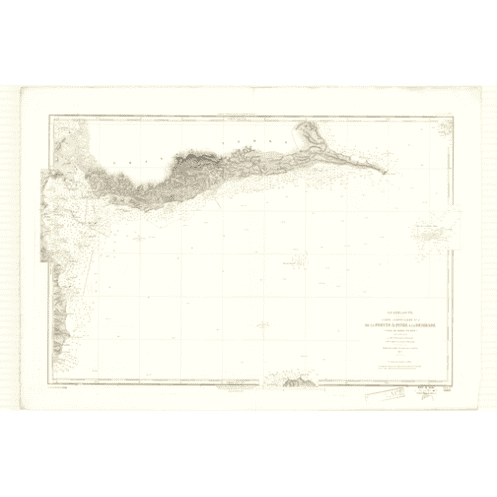 Reproduction carte marine ancienne - 3419 - ANTILLES, POINTE, A, PITRE, DESIRADE - GUADELOUPE - ATLANTIQUE, ANTILLES (Mer) - (18 Reproduction carte marine ancienne - 3419 - ANTILLES, POINTE, A, PITRE, DESIRADE - GUADELOUPE - ATLANTIQUE, ANTILLES (Mer) - (18