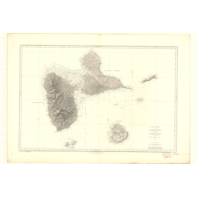 Reproduction carte marine ancienne - 3423 - ANTILLES - GUADELOUPE - ATLANTIQUE, ANTILLES (Mer) - (1875 - 1994)