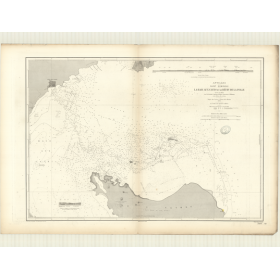 Reproduction carte marine ancienne - 3466 - ANTILLES, CAYES (Baie) - SAINT-DOMINGUE, HAITI (Côte Sud) - ATLANTIQUE, ANTILLES (Me