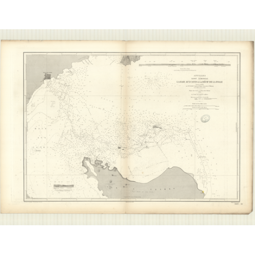 Reproduction carte marine ancienne - 3466 - ANTILLES, CAYES (Baie) - SAINT-DOMINGUE, HAITI (Côte Sud) - ATLANTIQUE, ANTILLES (Me Reproduction carte marine ancienne - 3466 - ANTILLES, CAYES (Baie) - SAINT-DOMINGUE, HAITI (Côte Sud) - ATLANTIQUE, ANTILLES (Me