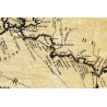 Reproduction of old nautical chart of Provence in 1764