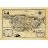 Carte marine ancienne de la Corse en 1769