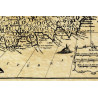 Reproduction carte marine ancienne de la Corse en 1769