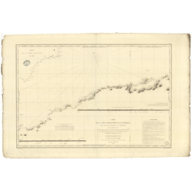 Reproduction carte marine ancienne Shom - 841 - ZAFARINES (îles), ALGER - Espagne (Côte Sud-Est),MAROC,ALGERIE - MEDIT
