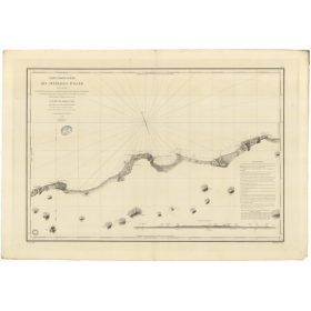 Reproduction carte marine ancienne Shom - 853 - ALGER (Abords), SCHERSCHEL, BENGUT (Cap) - ALGERIE - MEDITERRANEE,AFRIQU