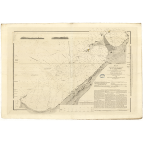 Reproduction carte marine ancienne - 872 - ALEXANDRIE (Port), ALEXANDRIE (Mouillages) - EGYPTE - MEDITERRANEE, AFRIQUE (Côte Nor