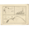 Reproduction carte marine ancienne - 873 - NAPLES (Golfe), POUZZOLE (Baie), POZZUOLI (Baie) - ITALIE (Côte Ouest) - MEDITERRANEE