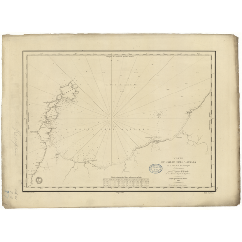 Reproduction carte marine ancienne - 917 - SARDAIGNE (Côte Nord-Ouest), DELL'ASINARA (Golfe) - MEDITERRANEE - (1840 - 1888) Reproduction carte marine ancienne - 917 - SARDAIGNE (Côte Nord-Ouest), DELL'ASINARA (Golfe) - MEDITERRANEE - (1840 - 1888)