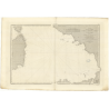 Reproduction carte marine ancienne Shom - 939 - SICILE - SARDAIGNE,ITALIE - MEDITERRANEE,TYRRHENIENNE (Mer) - (1841 - ?)