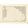 Carte marine ancienne - 939 - SICILE - SARDAIGNE, ITALIE - MEDITERRANEE, TYRRHENIENNE (Mer) - (1841 - ?)
