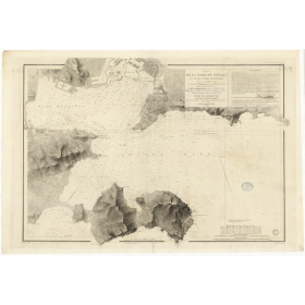 Reproduction carte marine ancienne Shom - 952 - TOULON (Rade) - FRANCE (Côte Sud) - MEDITERRANEE - (1842 - 1902)