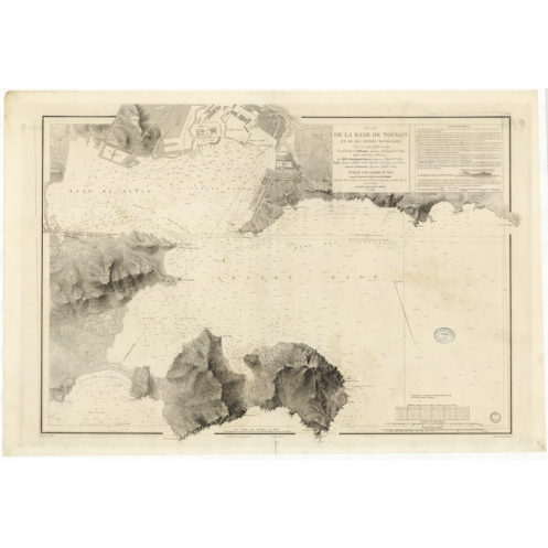 Reproduction carte marine ancienne - 952 - TOULON (Rade) - FRANCE (Côte Sud) - MEDITERRANEE - (1842 - 1902) Reproduction carte marine ancienne - 952 - TOULON (Rade) - FRANCE (Côte Sud) - MEDITERRANEE - (1842 - 1902)