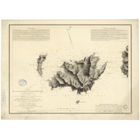 Reproduction carte marine ancienne - 953 - HYERES (îles), PORT CROS (Abords) - FRANCE (Côte Sud) - MEDITERRANEE - (1842 - 1905)
