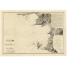 Carte marine ancienne - 968 - LION (Golfe), BANDOL (Baie), SAINT-NAZAIRE (Baie), BRUSC (Baie) - FRANCE (Côte Sud) - MEDITERRANEE