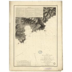 Reproduction carte marine ancienne - 981 - PROVENCE, AGAY (Rade) - FRANCE (Côte Sud) - MEDITERRANEE - (1843 - 1904)