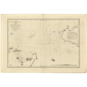 Carte marine ancienne - 984 - SICILE (Canal), SICILE - TUNISIE - MEDITERRANEE - (1843 - ?)