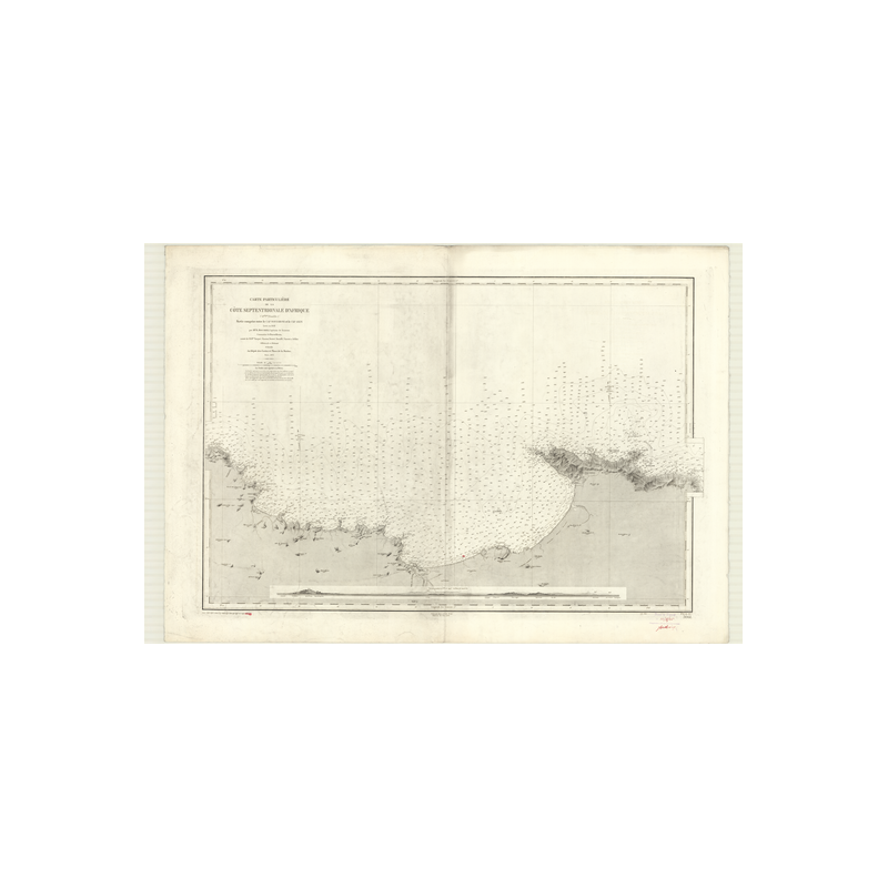 Reproduction carte marine ancienne Shom - 3061 - BOUGARONI (Cap), AXIN (Cap) - ALGERIE - MEDITERRANEE,AFRIQUE (Côte Nor