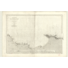Reproduction carte marine ancienne - 3061 - BOUGARONI (Cap), AXIN (Cap) - ALGERIE - MEDITERRANEE, AFRIQUE (Côte Nord) - (1872 -