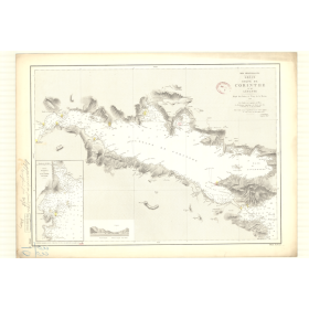 Reproduction carte marine ancienne - 3062 - CORINTHE (Golfe), LEPANTE (Golfe) - GRECE - MEDITERRANEE - (1872 - 1900)