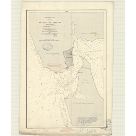 Reproduction carte marine ancienne - 3066 - ARTA (Golfe), PREVESA (Détroit) - GRECE - MEDITERRANEE, IONIENNE (Mer) - (1872 - ?)