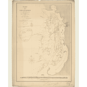 Reproduction carte marine ancienne - 3148 - DJEDDAH (Rade), JIDDAH (Rade) - ARABIE SAOUDITE - MEDITERRANEE, ROUGE (Mer) - (1872